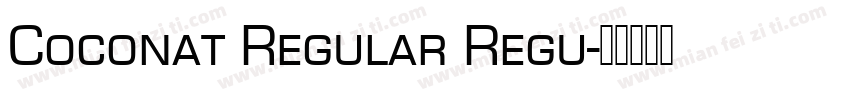 Coconat Regular Regu字体转换
